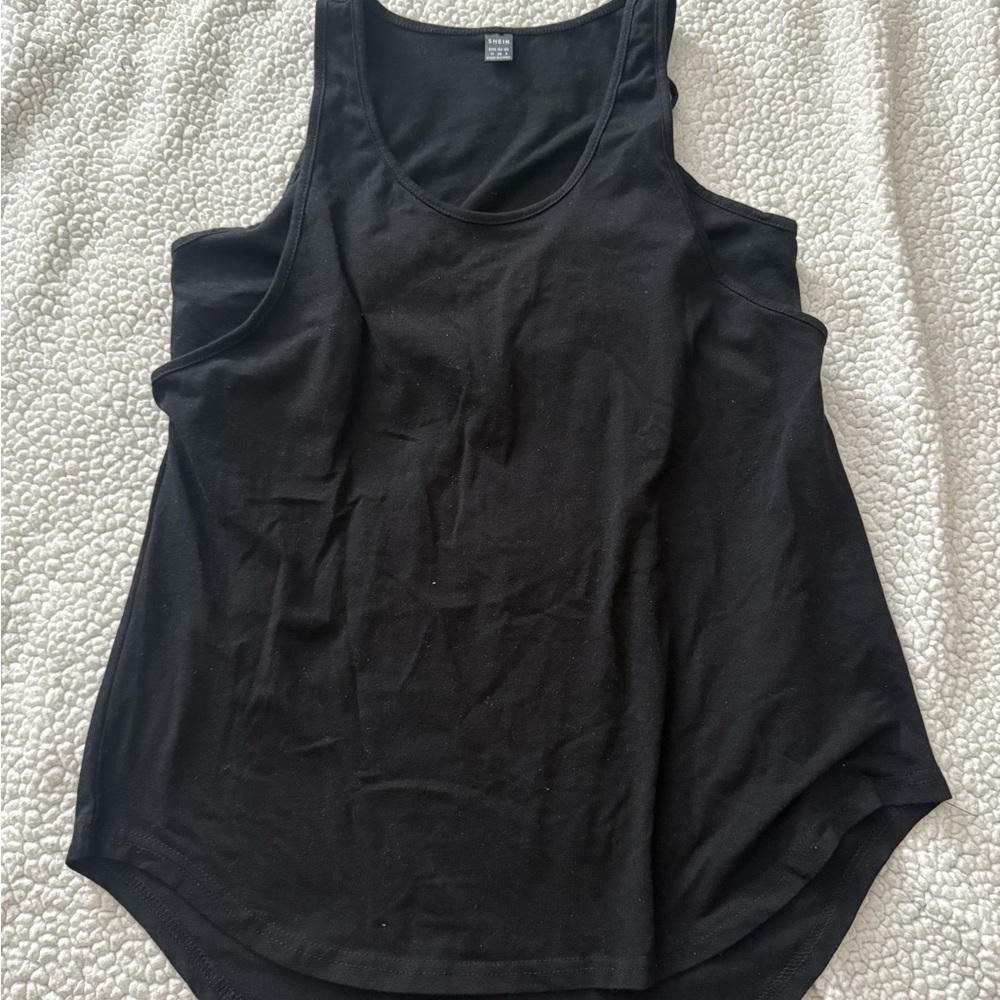 SHEIN Classic Black Tank Top